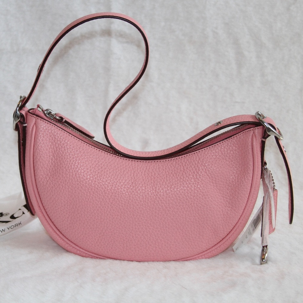 NWT COACH Luna Shoulder bag Pink Leather Purse Handbag - Picture 4 of 8